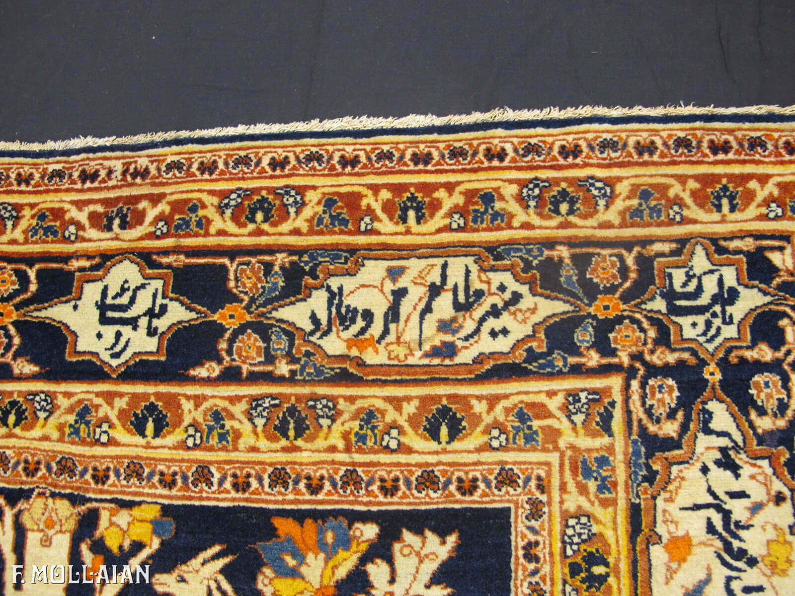 Tappeto annodato a mano Tabriz Hagi Gialili Figurativo Persiano Antico n°:29455918